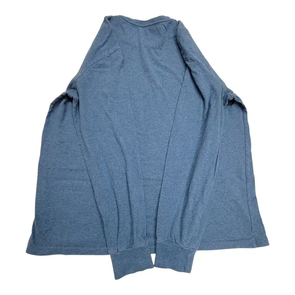 Polo Ralph Lauren Mens Large Blue Heather Long Sleeve Crewneck T-Shirt Pony